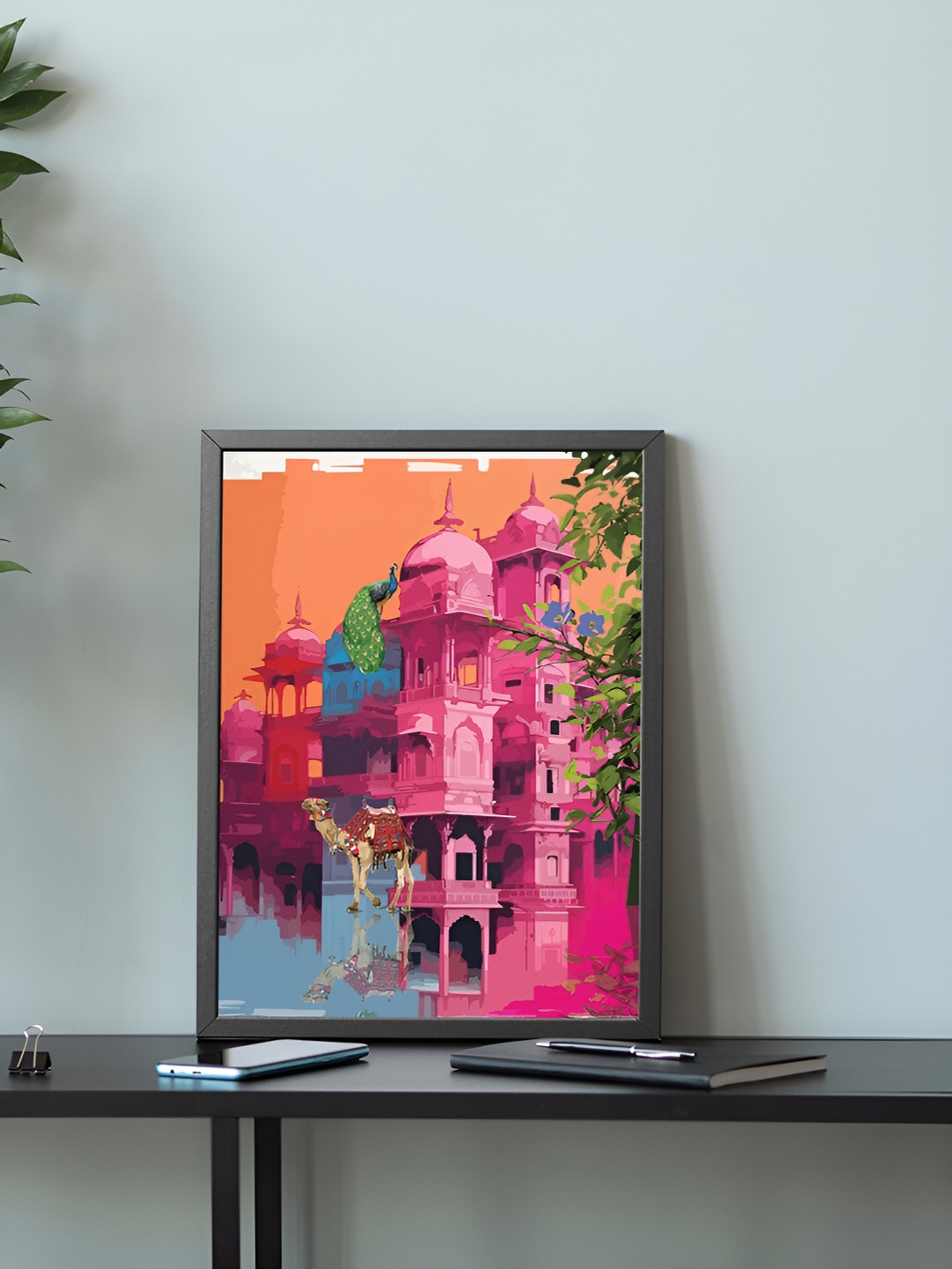 Art Street Synthetic Wood Wall Rectangle Paintings Wall Art - 17.5 x 12.5Inch