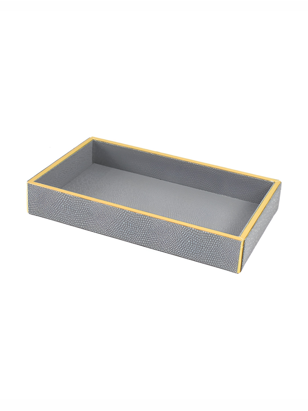 ICHKAN Grey Printed Towel Serving Tray