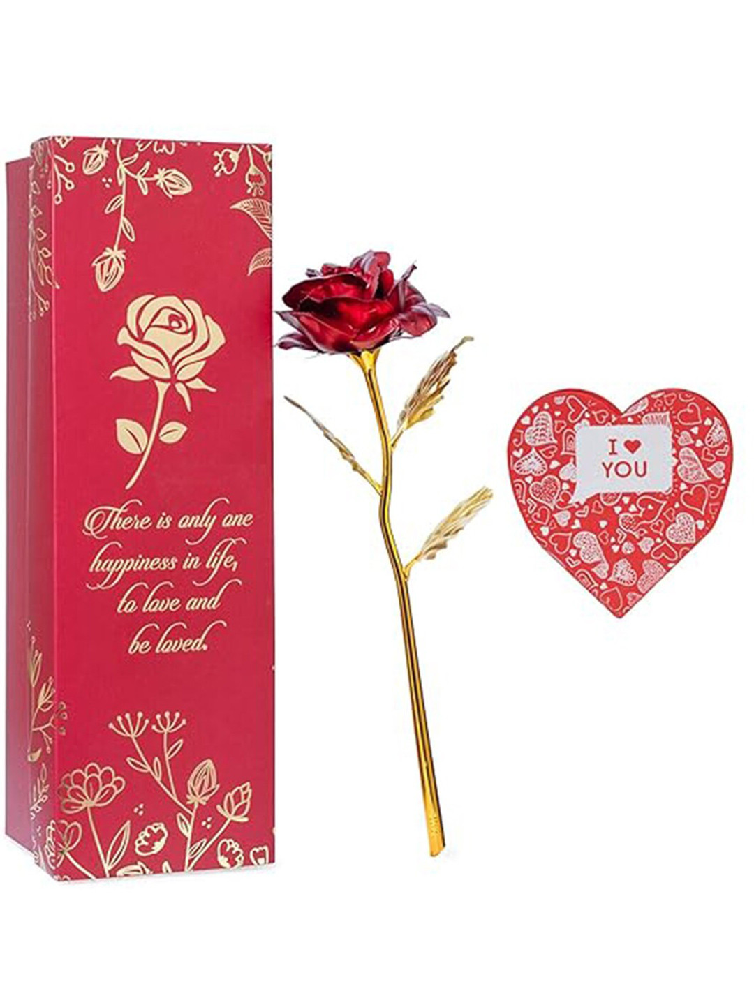Kaameri Bazaar Red & Gold Printed Home Gift Set