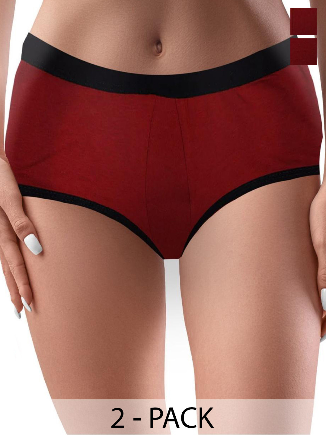 Dchica Pack Of 2 Leakproof & Reusable Period Briefs