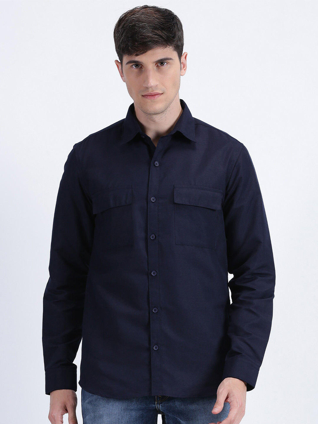 MISCHIEF MONKEY Classic Fit Cotton Casual Shirt