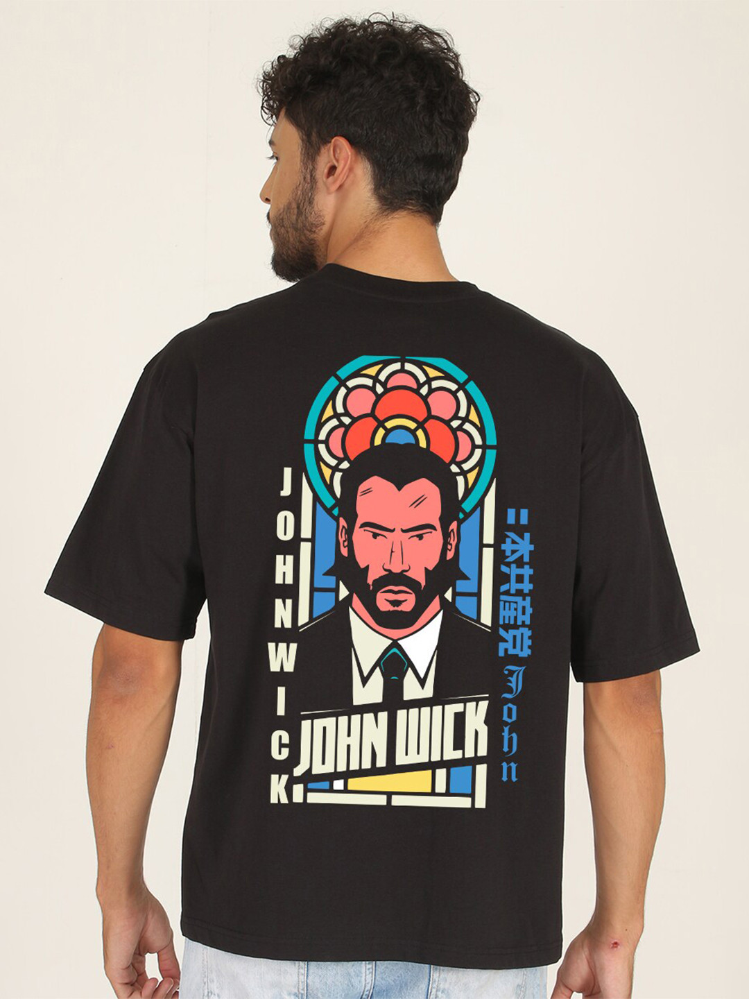 PRONK John Wick Graphic Oversized T-shirt