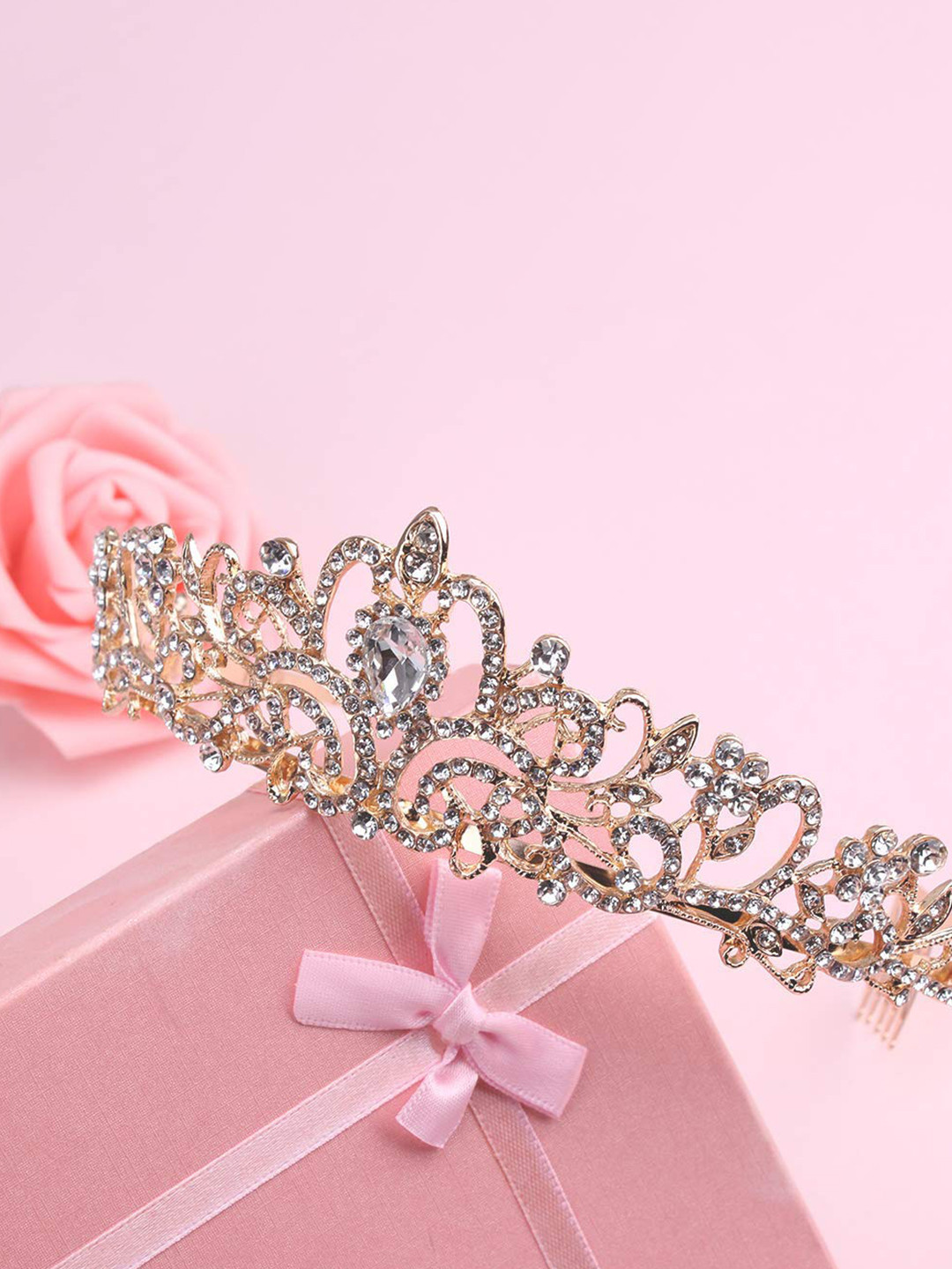 Shining Diva Fashion Embellished Tiara
