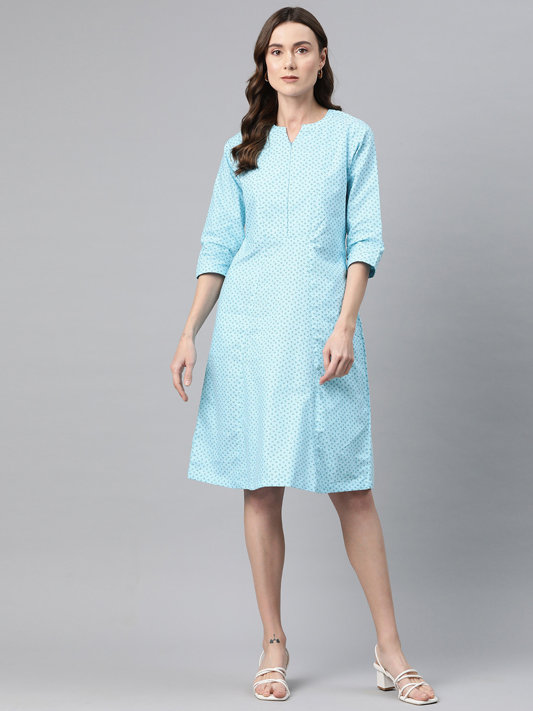 Ayaany Women Floral Print A-Line Dress