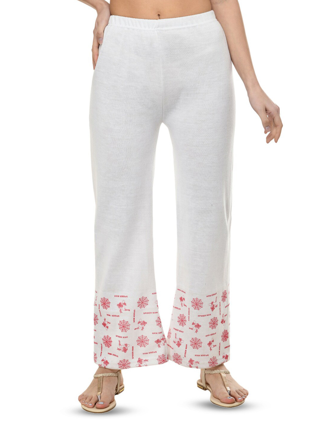 BAESD Floral Printed Knitted Wool Palazzos