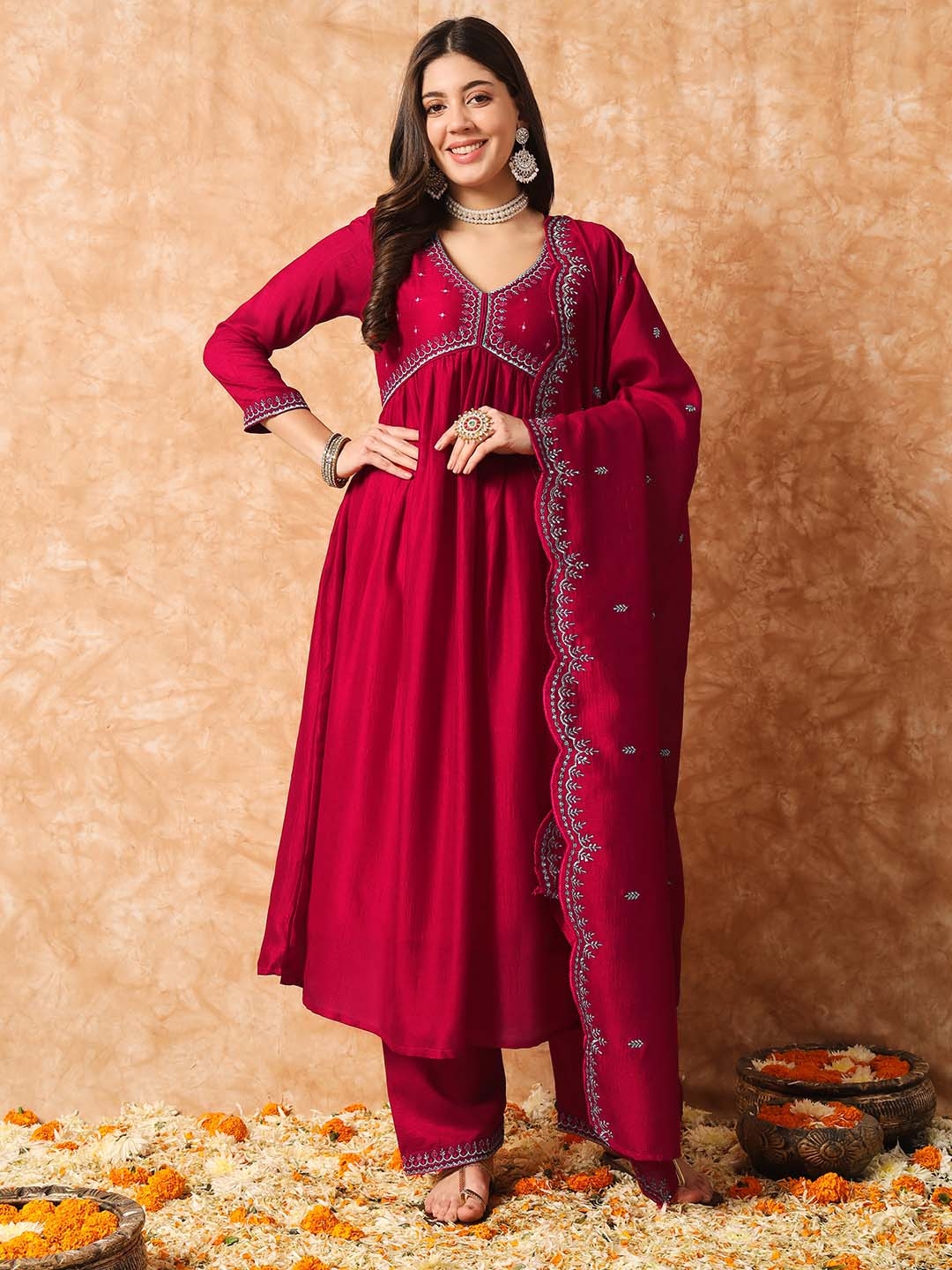 Myntra anarkali suits outlet