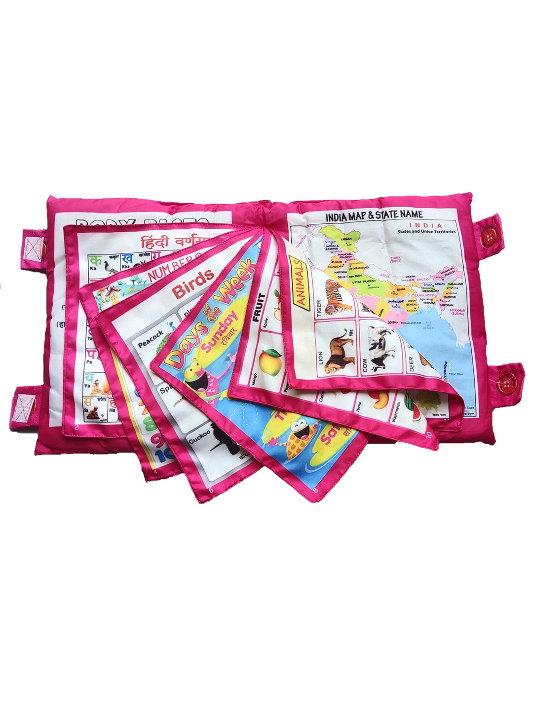 OPINA Kids BPA Free Learning Pillow Cum Cloth Book