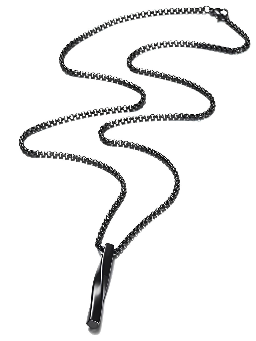 KARISHMA KREATIONS Stainless Steel Twisted Charm Pendant