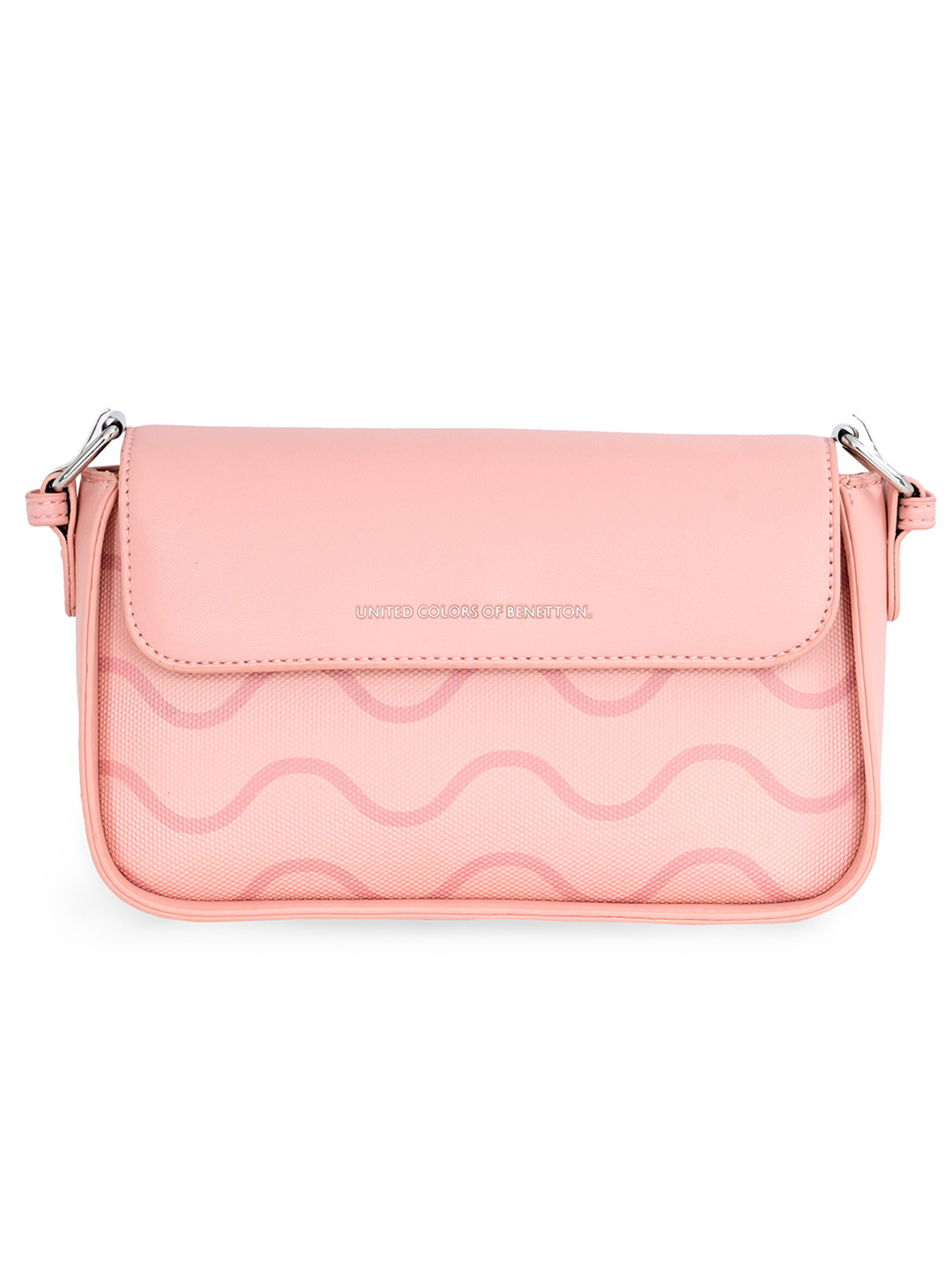 United Colors of Benetton Abstract Printed Structured Sling Bag