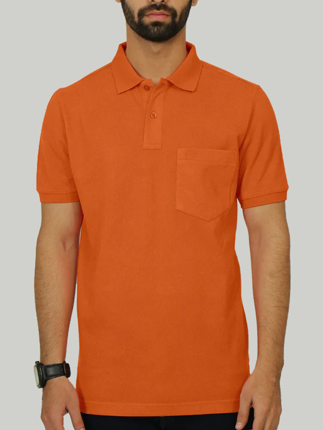 CELSIUS Cotton  Polo Collar Pockets Regular Fit T-shirt