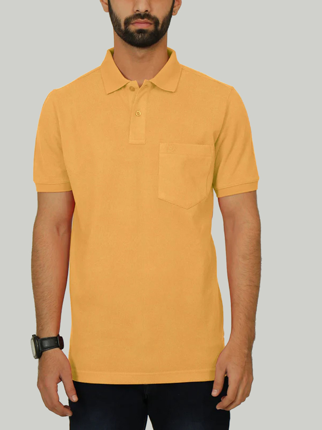 CELSIUS Polo Collar Regular Fit Cotton Pockets Casual T-shirt