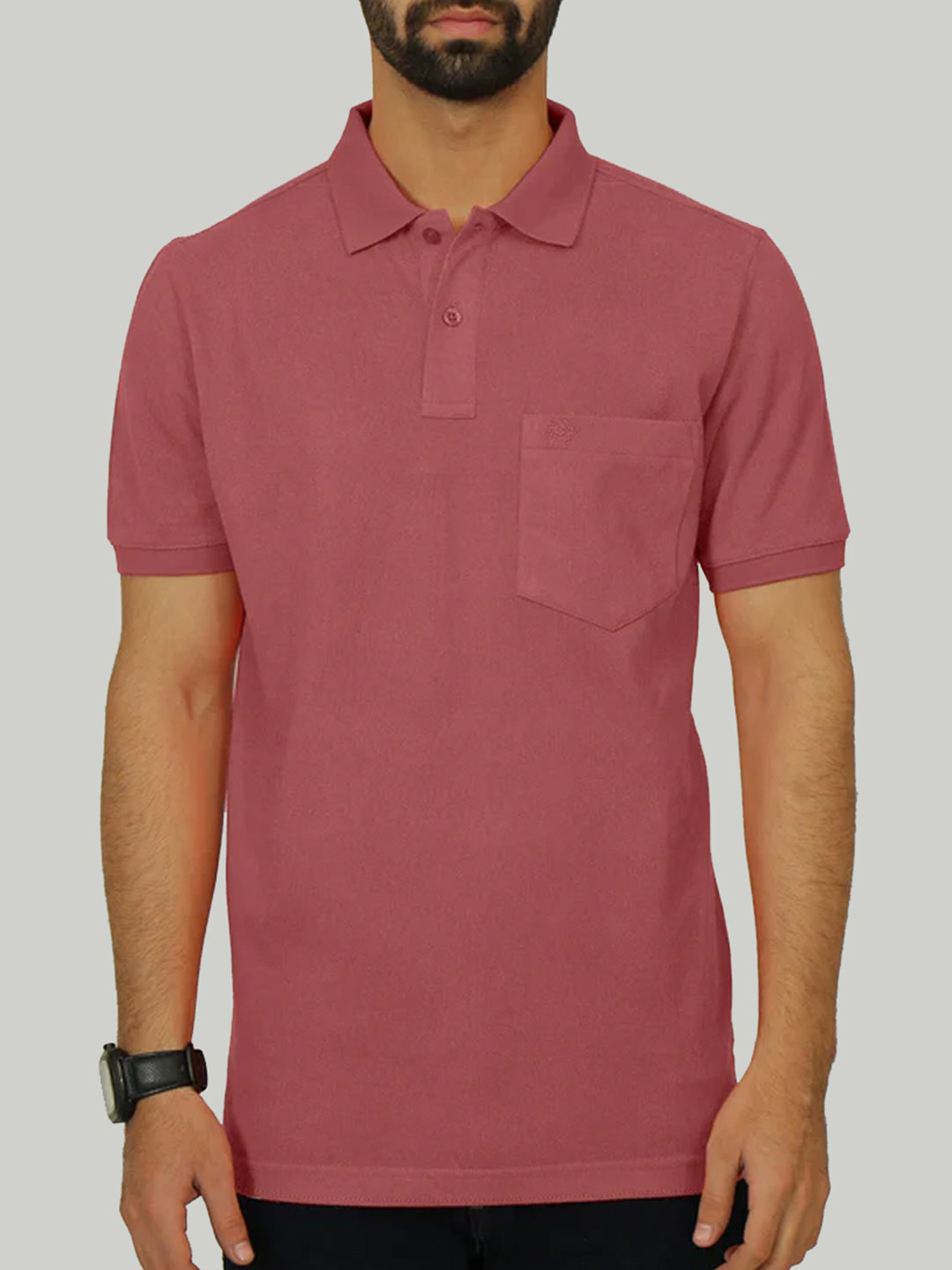 CELSIUS Polo Collar Regular Fit Cotton Pockets Casual T-shirt