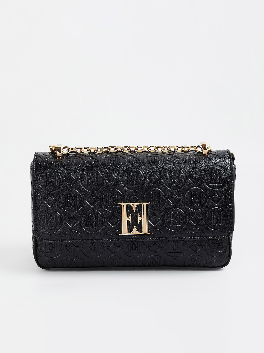 ELLE Textured Structured Sling Bag