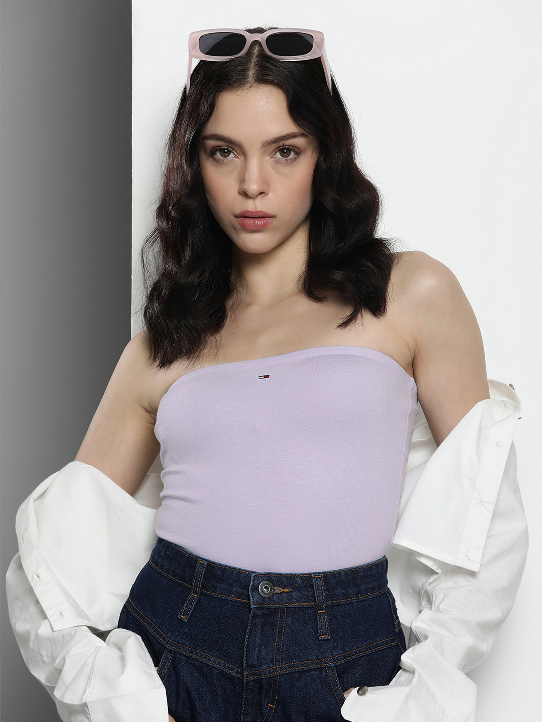 Tommy Hilfiger Strapless Solid Tube Top