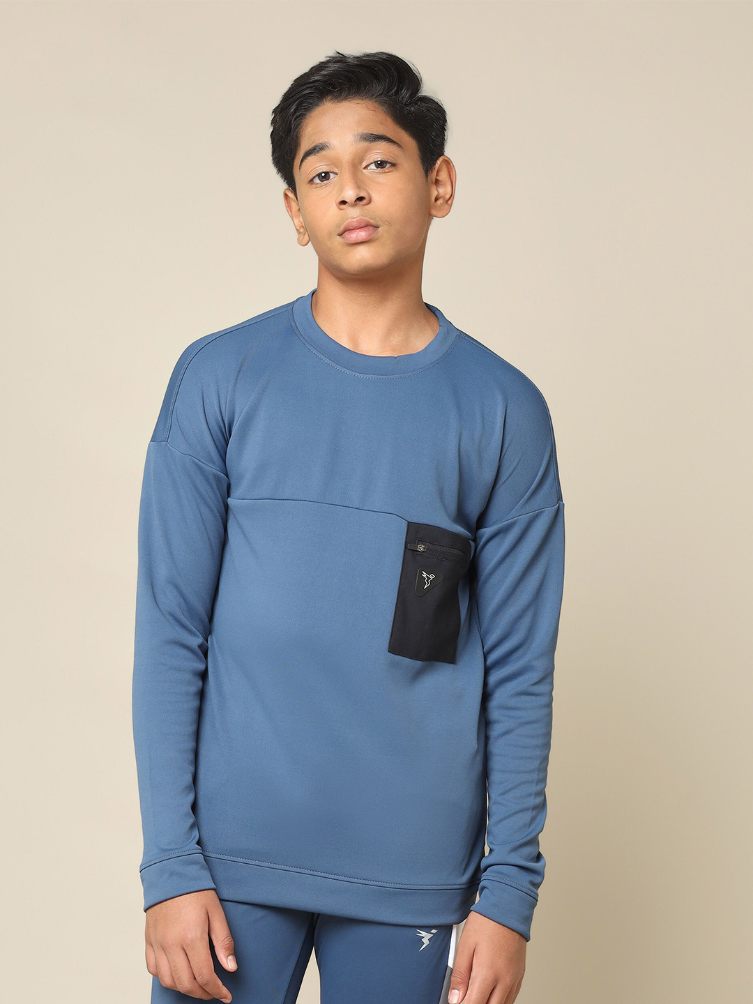 Technosport Boys Lightweight Antimicrobial Long Sleeves Pullover
