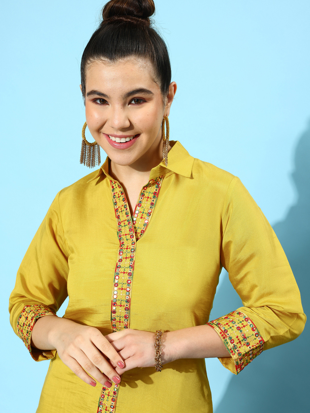 Kvsfab Embroidered Tunic With Trousers