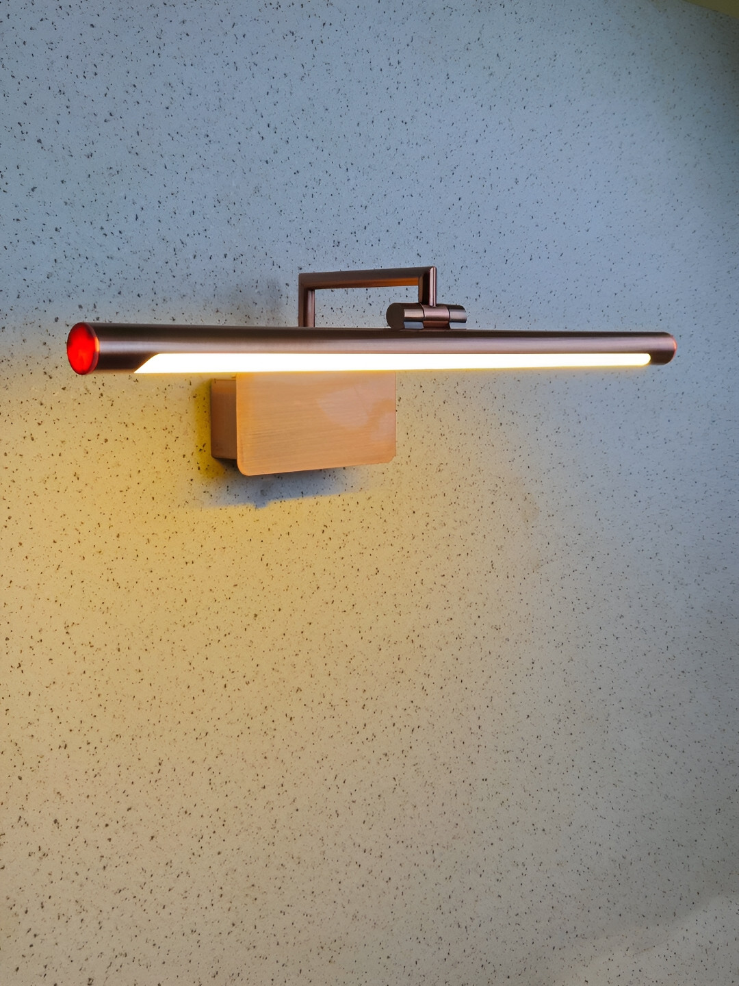 Mufasa Rose Gold Aluminium Rectangle Wall Lamp