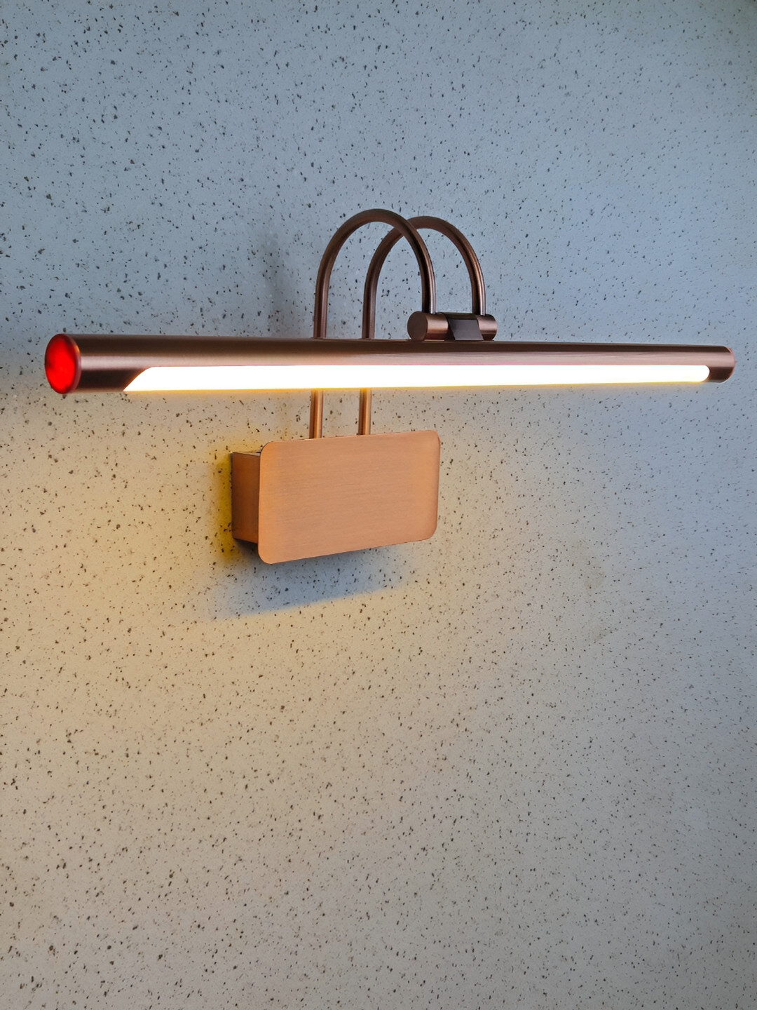 Mufasa Rose Gold Aluminium LED Picture Mirror Light Rectangular Wall Lamp