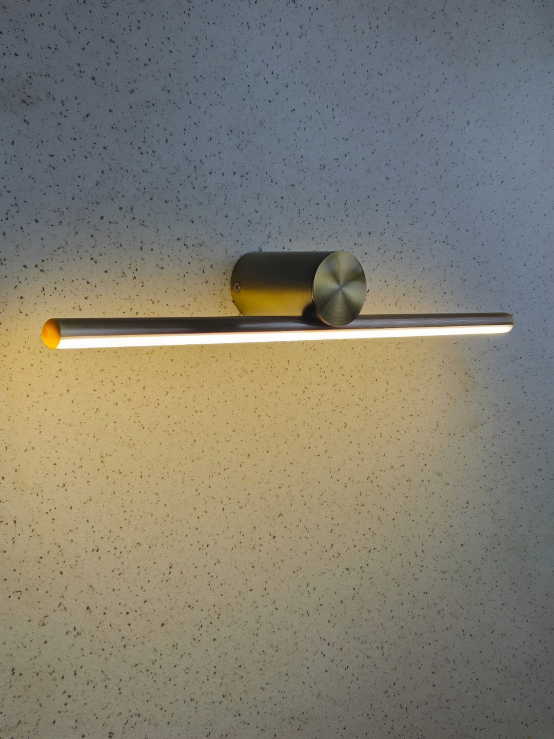 Mufasa Gold Toned Aluminium LED Picture Mirror Light Rectangular Wall Lamp