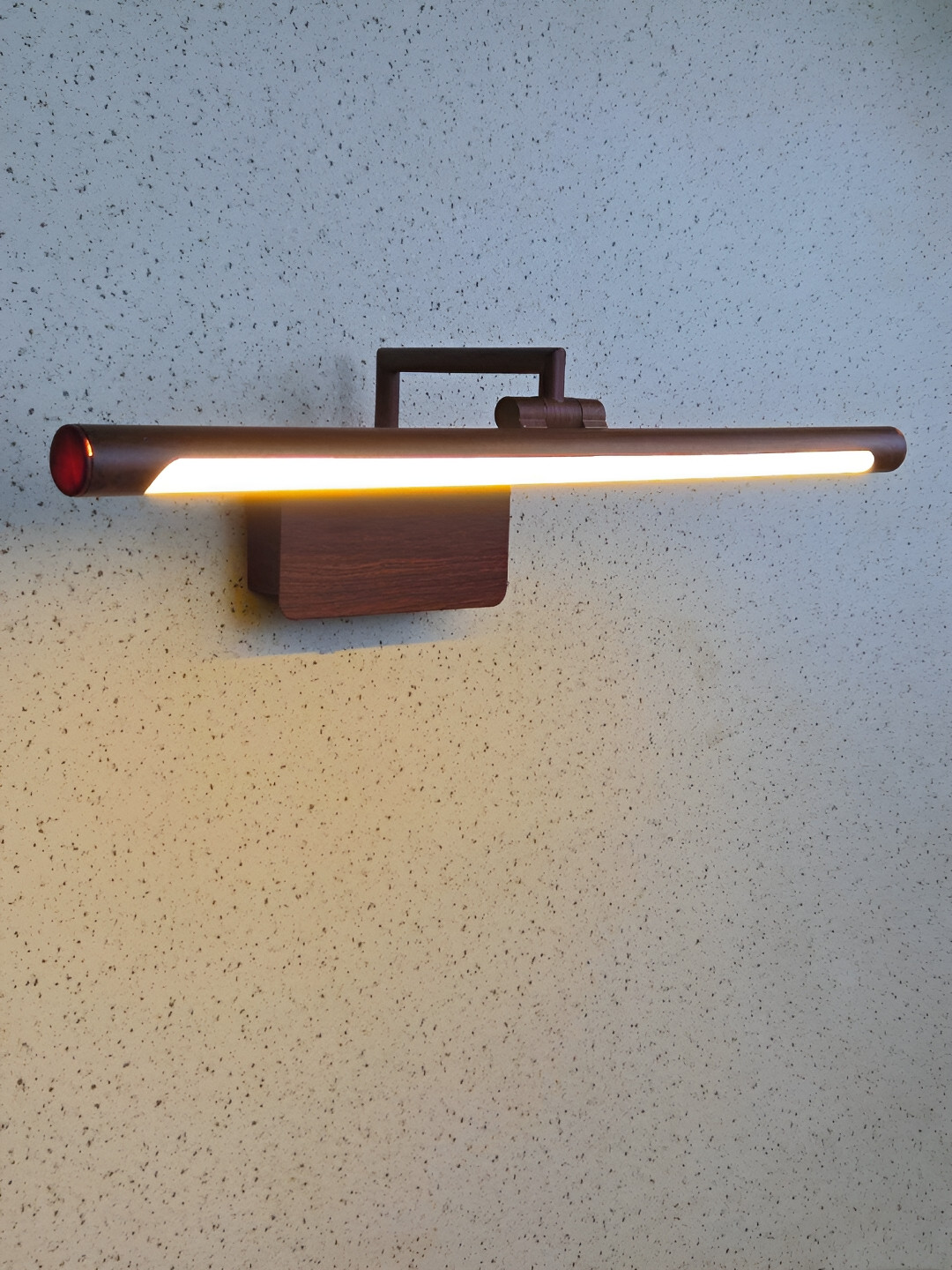 Mufasa Brown Aluminium LED Picture Mirror Light Rectangular Wall Lamp