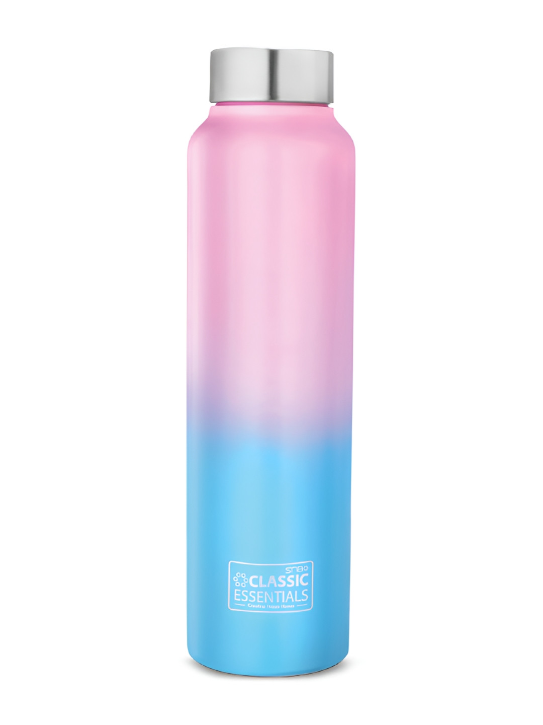 Classic Essentials Spring Blue Colourblocked Stainless Steel Spill Proof Water Bottle - 1L
