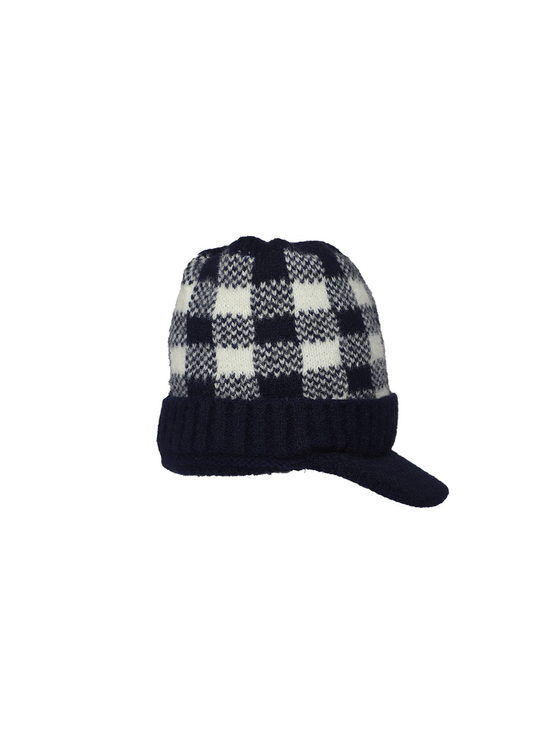 KID-O-WORLD Infant Kids Checked Woollen Beanie