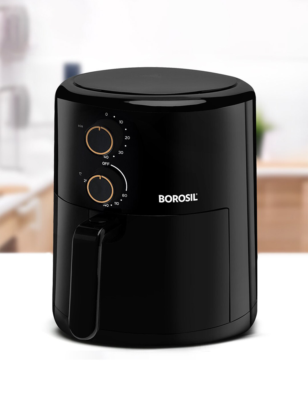 BOROSIL Best Black 4 in 1 Air Fryer For Fry, Bake Grill Roast Reheat  3.5 L