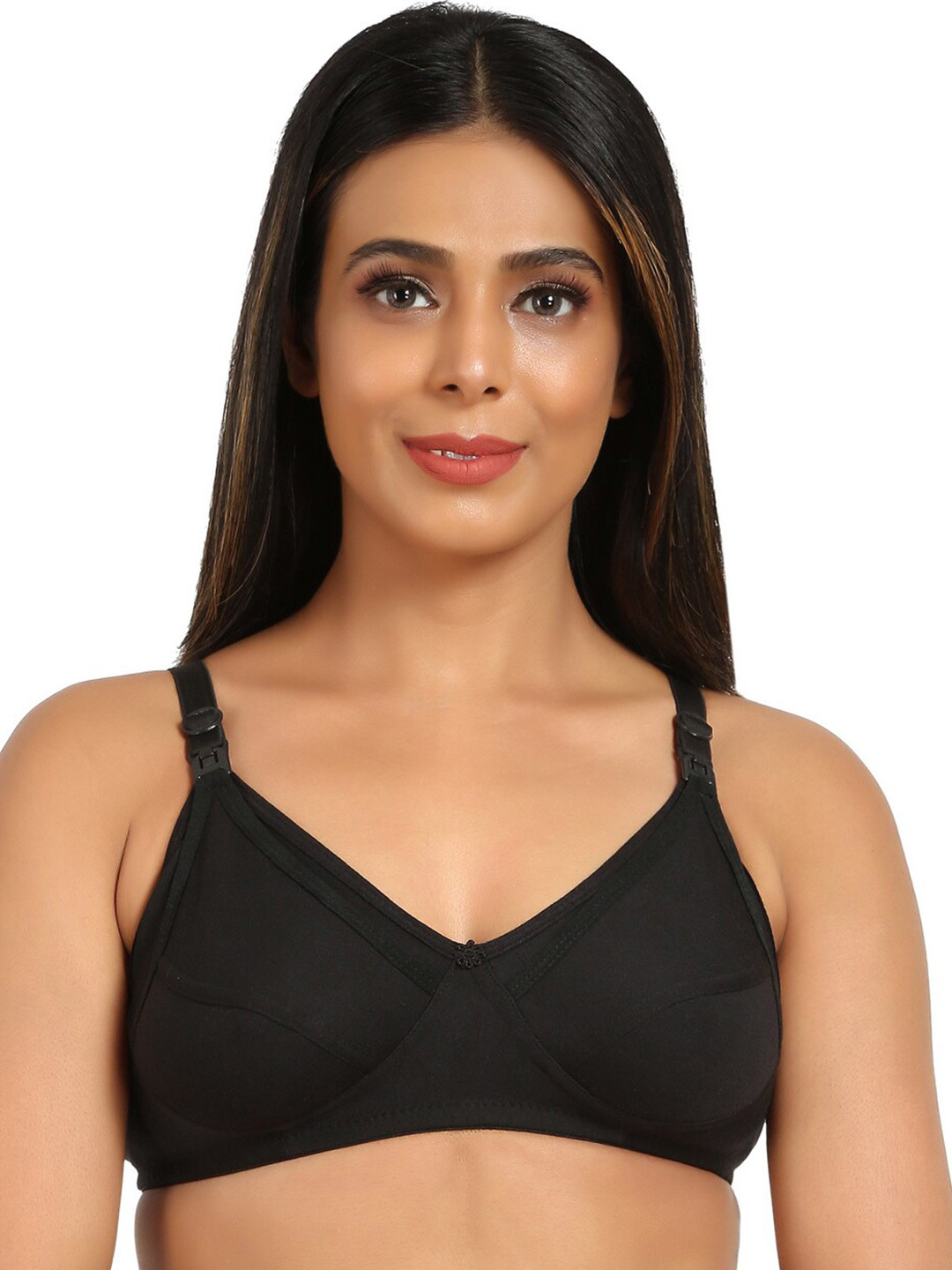 Mine4Nine Medium Coverage Non Padded Maternity Nursing Bra- All Day Comfort