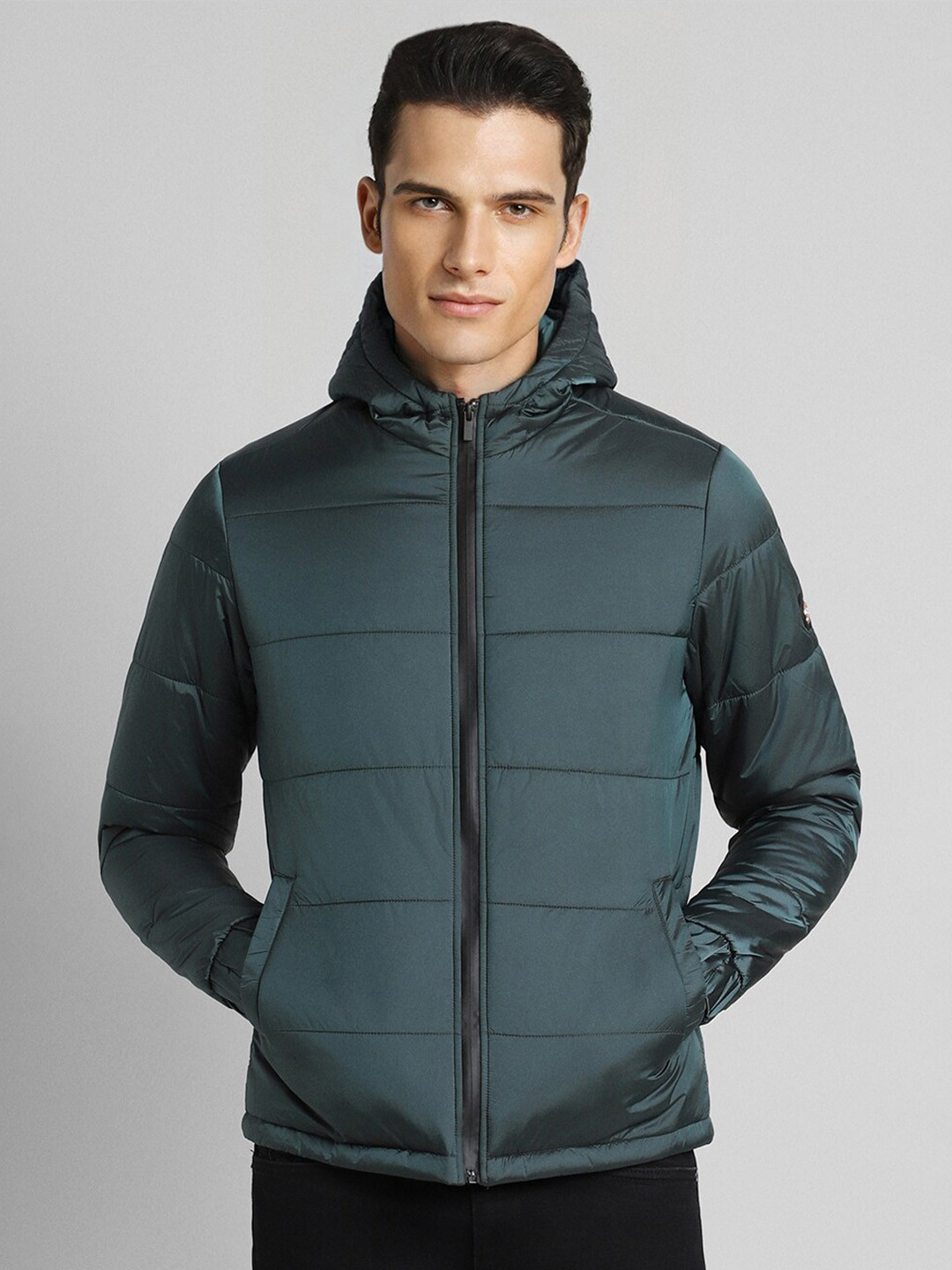 SIMON CARTER LONDON Colourblocked Hooded Padded Jacket