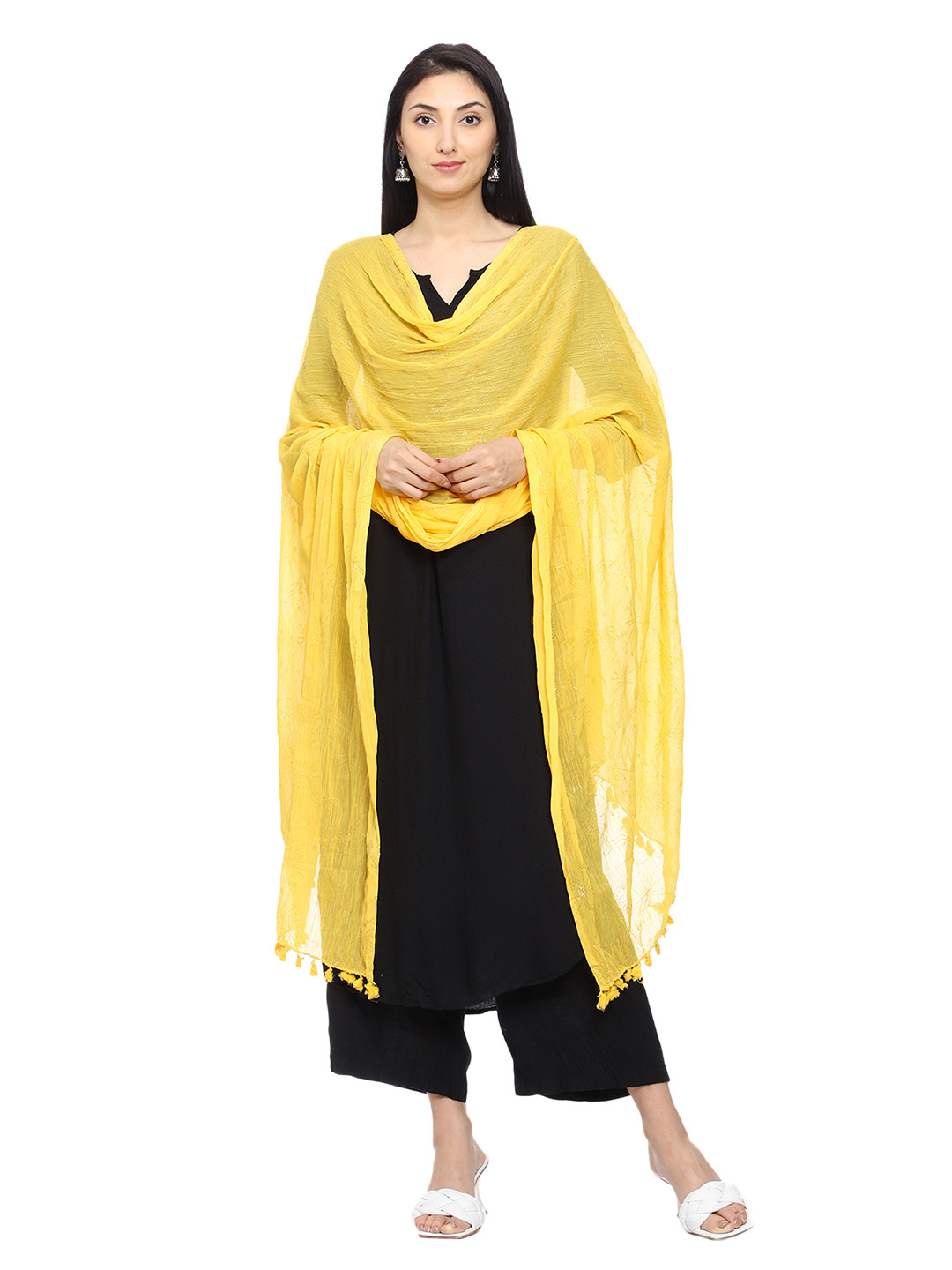 Tulip Eden Ethnic Foil Printed Dupatta