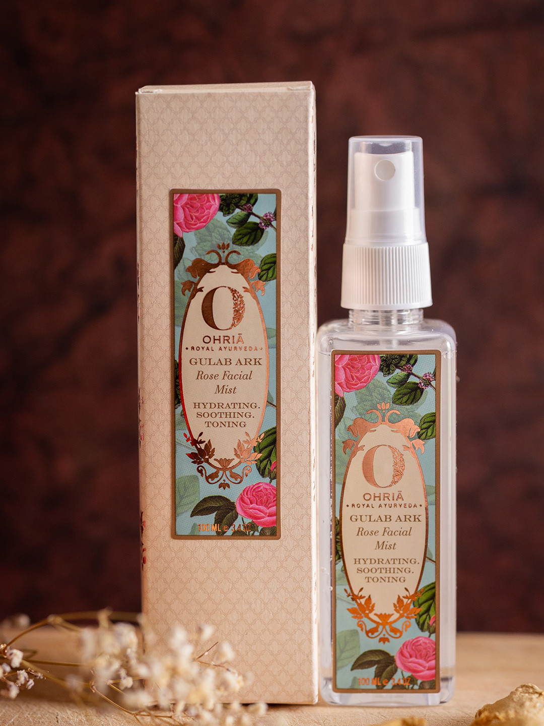 OHRIA AYURVEDA Gulab Ark Rose Facial Mist for Soothing & Toning - 100ml