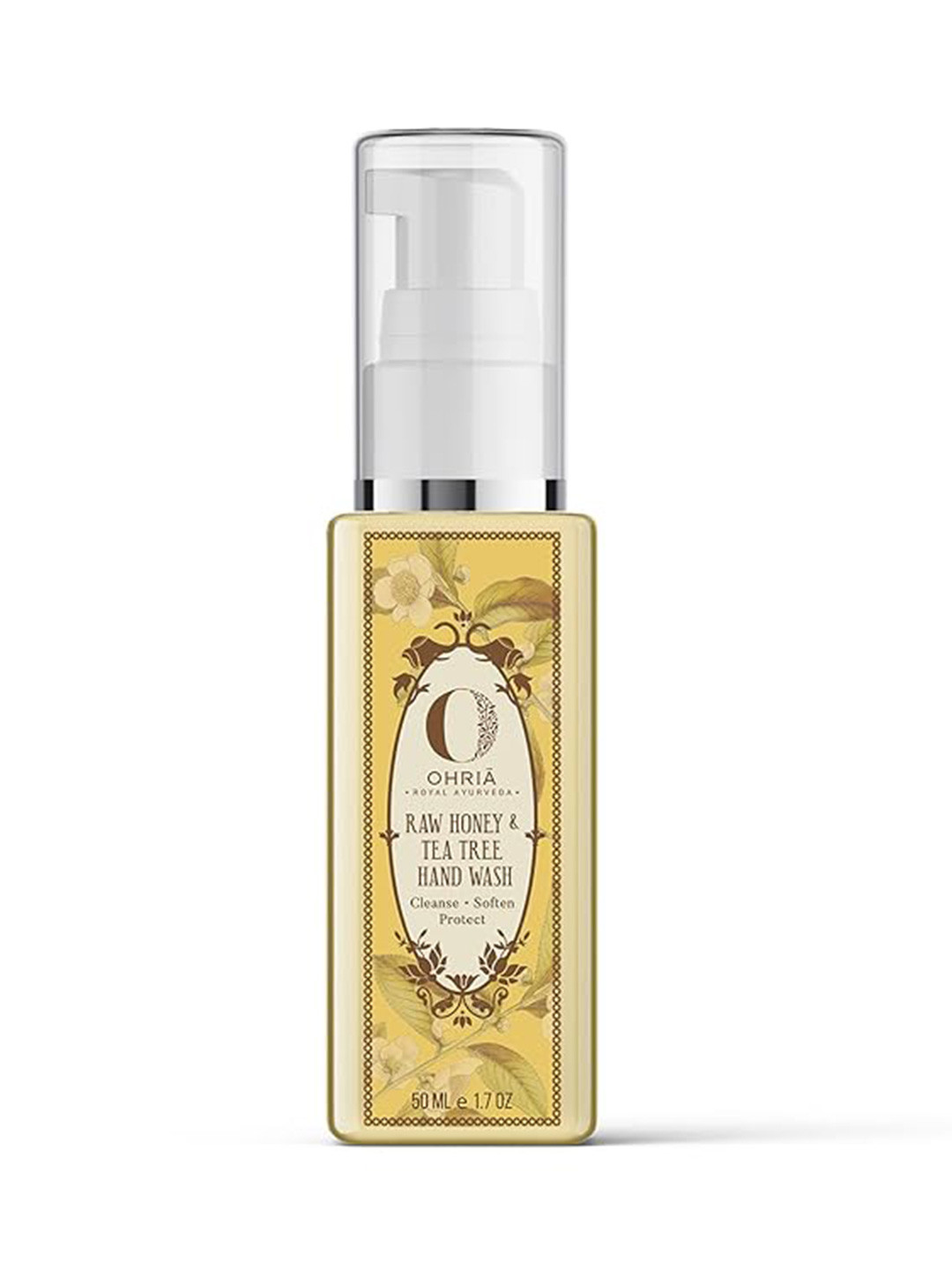 OHRIA AYURVEDA Raw Honey & Tea Tree Hand Wash To Cleanse & Soften Skin - 50ml