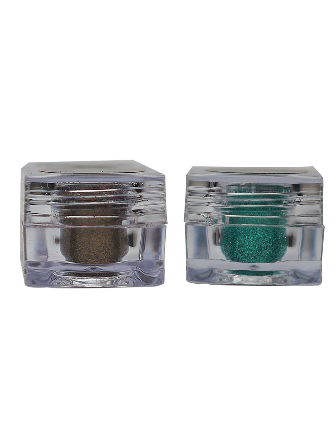 Veoni BELLE 2-Pcs Holographic HD Glitter Eyeshadow - 5g Each - Antique Gold & Sea Green
