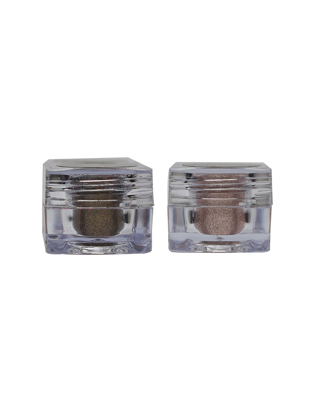 Veoni BELLE Holographic Set Of 2 HD Glitter Eyeshadow - 5g Each - Antique Gold-Rose Gold