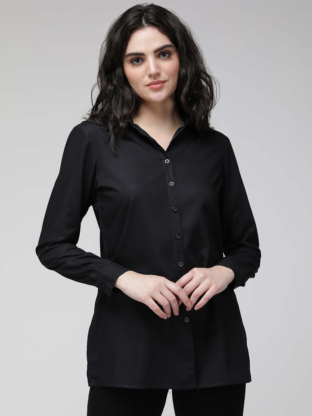 IDK Black Full Sleeve Shirt Style