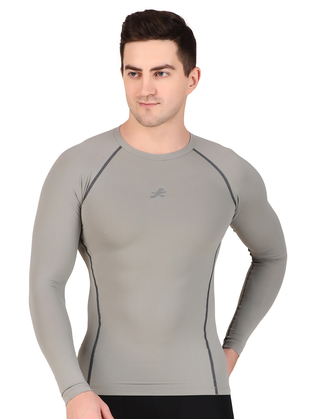 REDESIGN Round Neck Long Sleeves Compression T-shirt