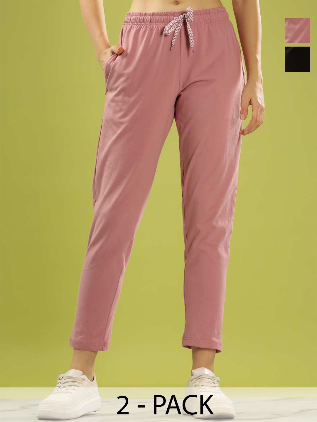 Dollar Women Pack of 2 Rich Cotton Super Soft Track Pant