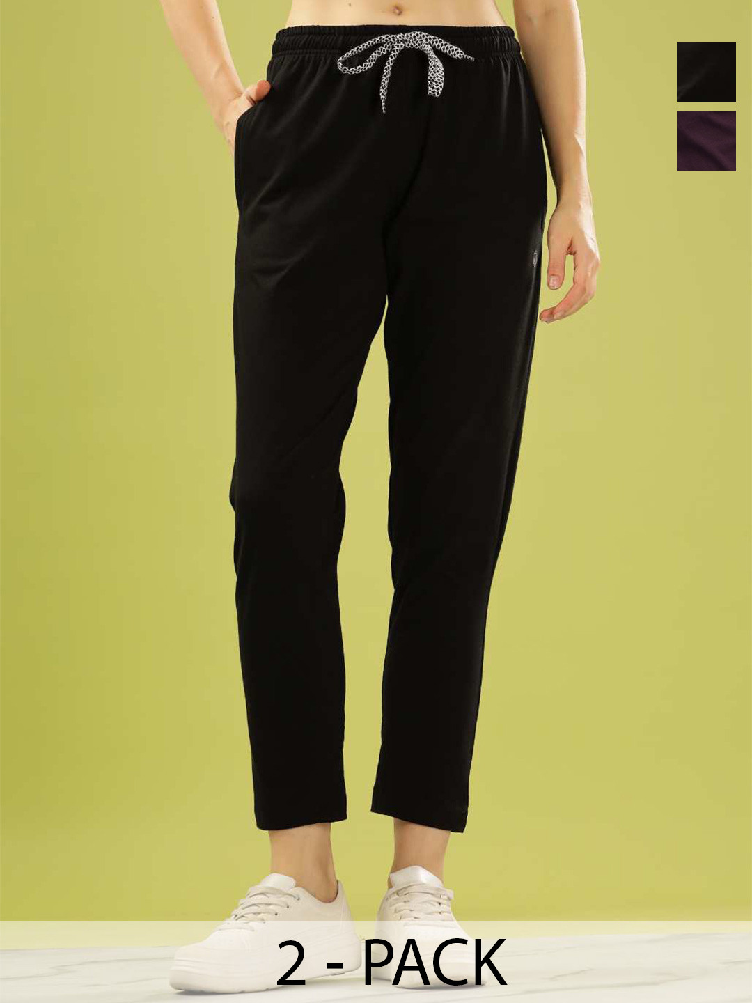 Dollar Women Pack of 2 Rich Cotton Super Soft Track Pant