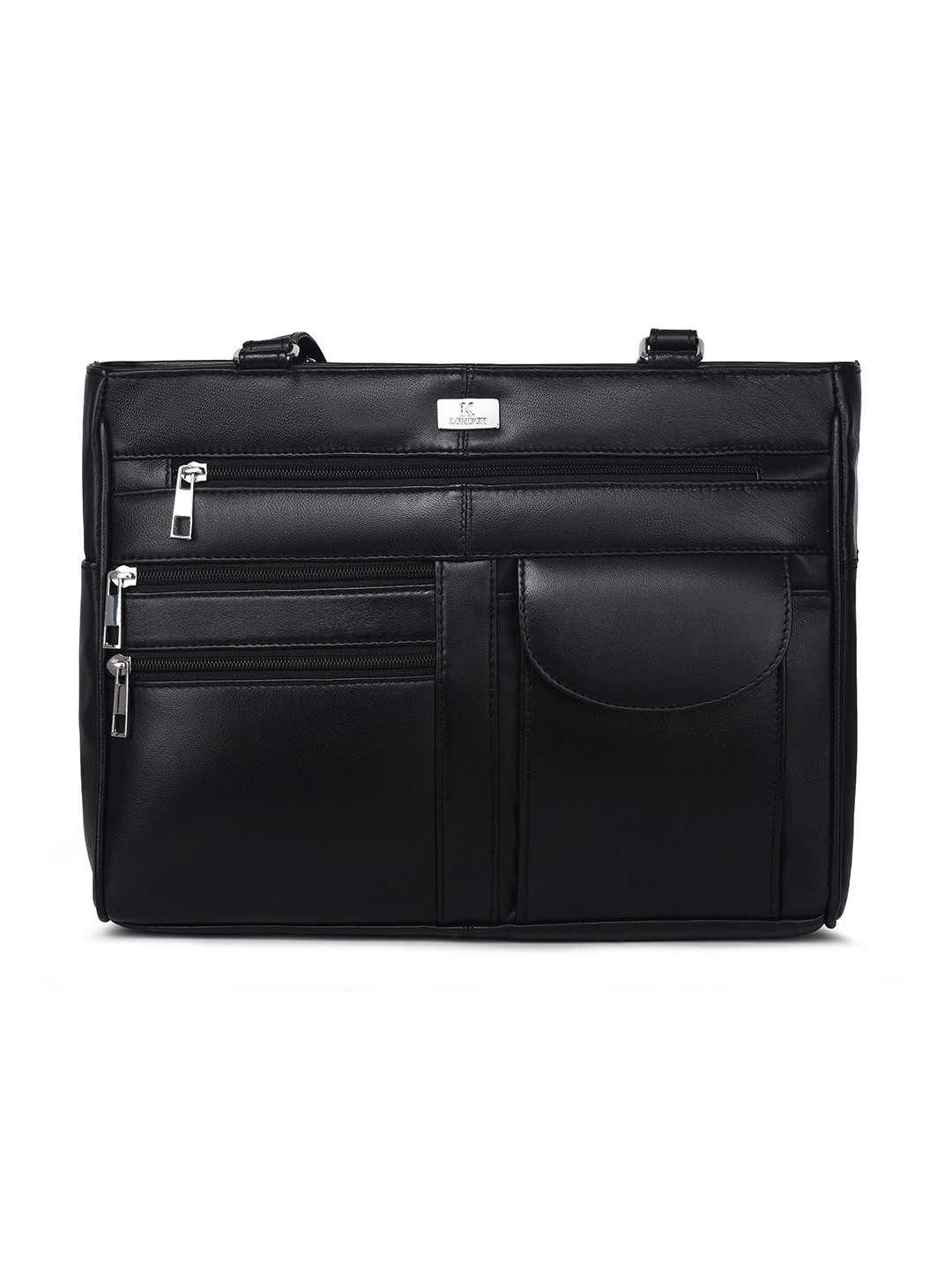 K London Leather Structured Shoulder Bag