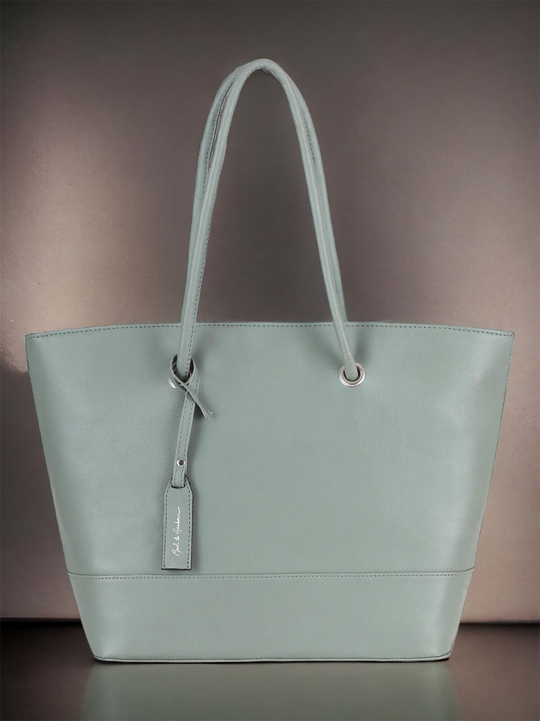 Mast & Harbour Green Zip Detail PU Handheld Bag