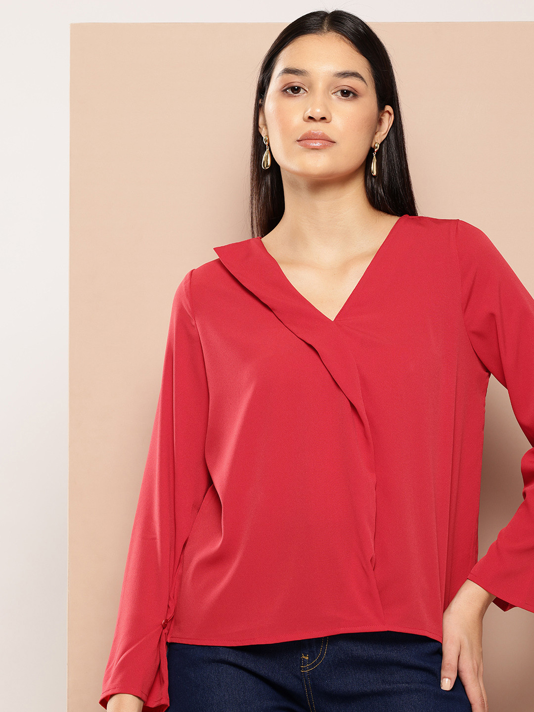 Chemistry Pleated & Panelled Top