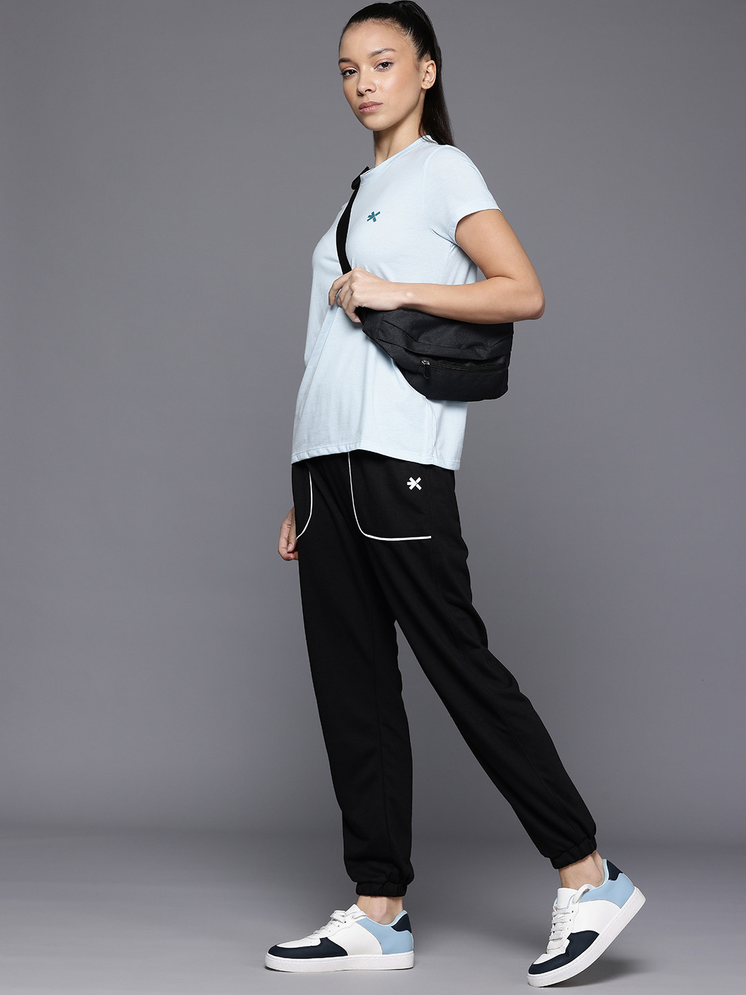 HRX by Hrithik Roshan Women Joggers with Contrast Piping