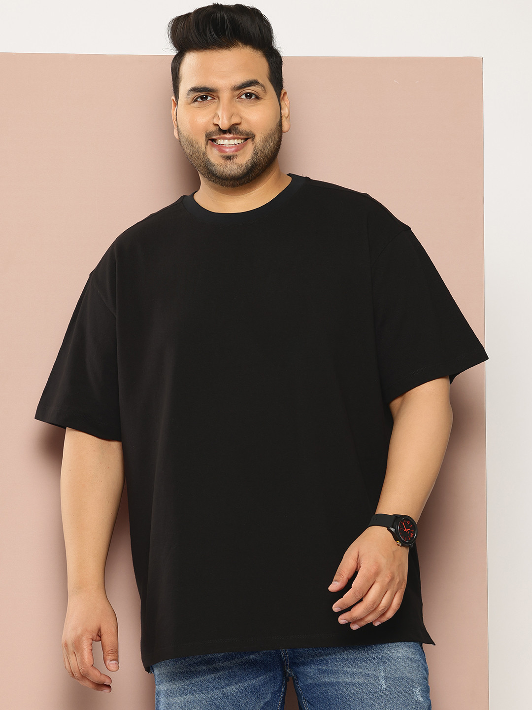 Sztori Men Plus SizePure Cotton T-shirt