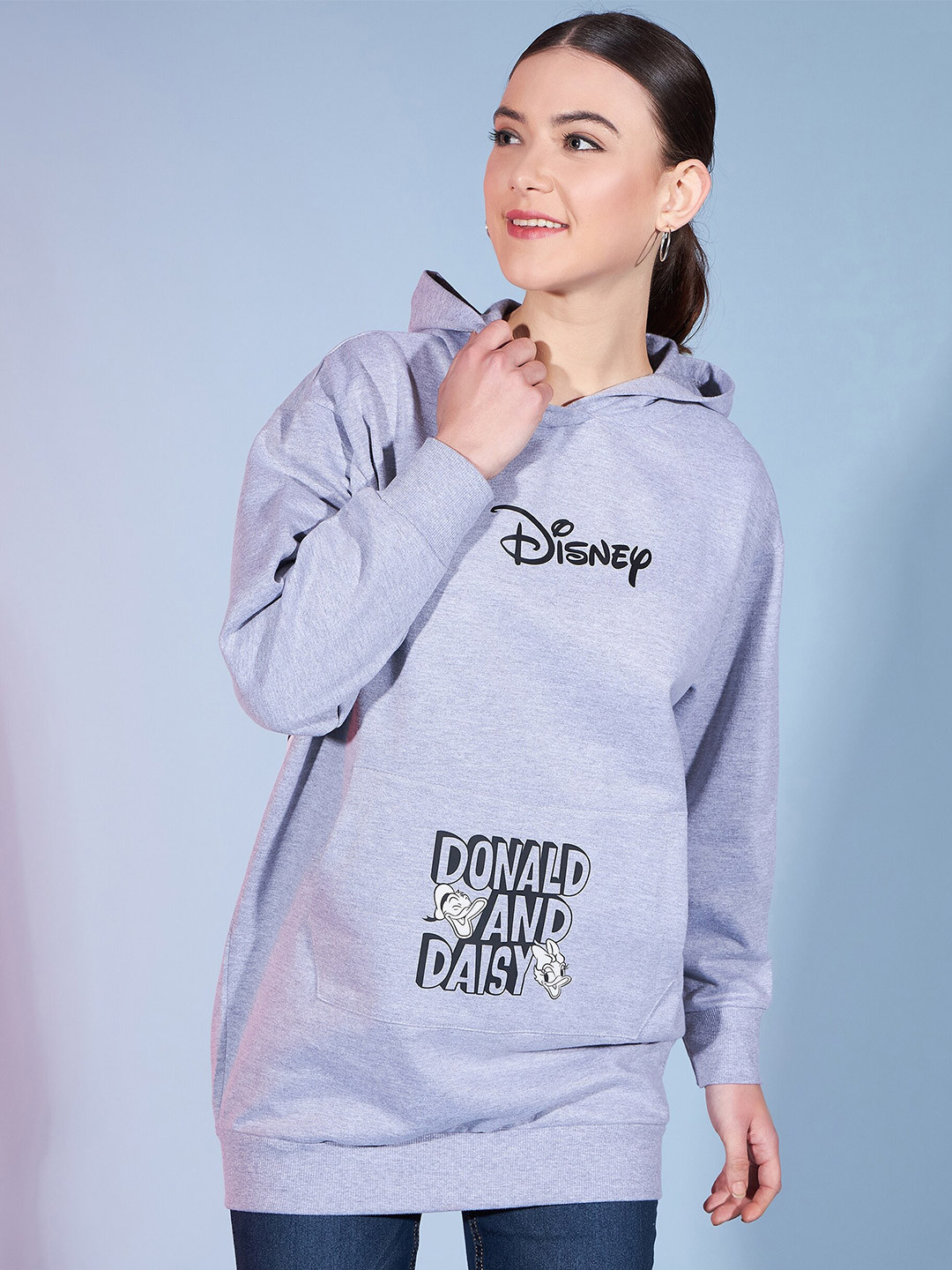 DressBerry Disney Printed Cotton Hooded Sweatshirt