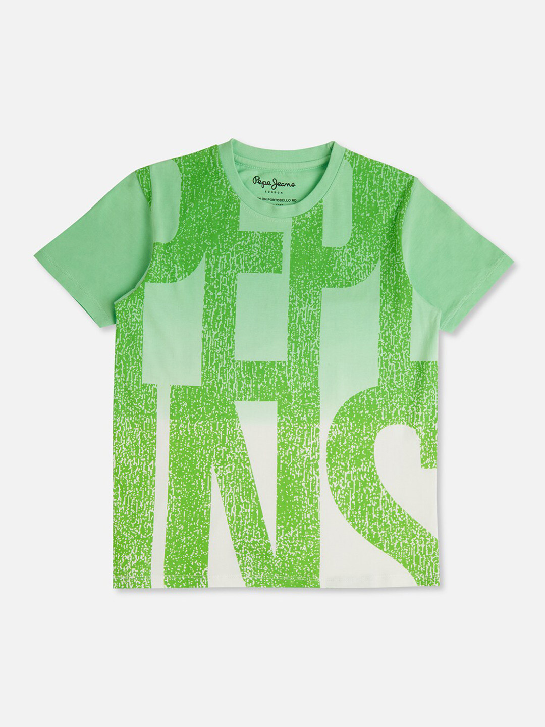 Pepe Jeans Boys Typography Printed Round Neck Pure Cotton T-shirt