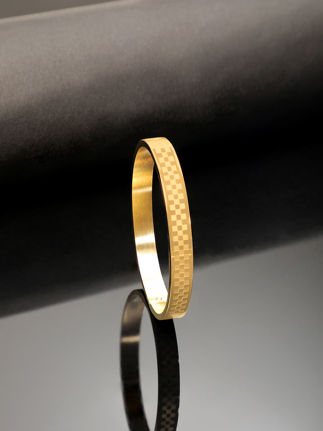 The Roadster Lifestyle Co. Men Gold-Plated Kada Bracelet