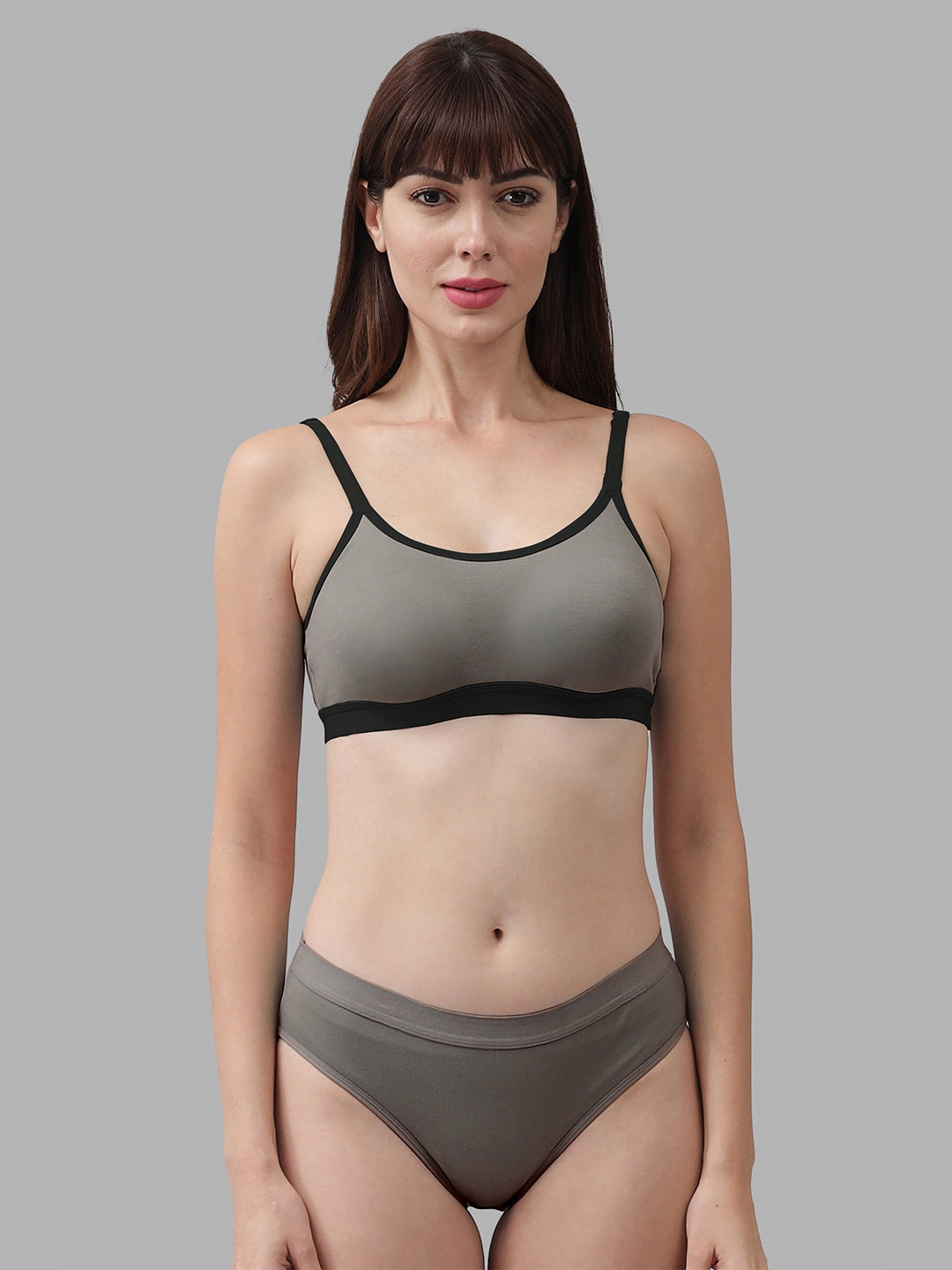 AROUSY Cotton Lingerie Set AR_C_CNORA_Grey_30