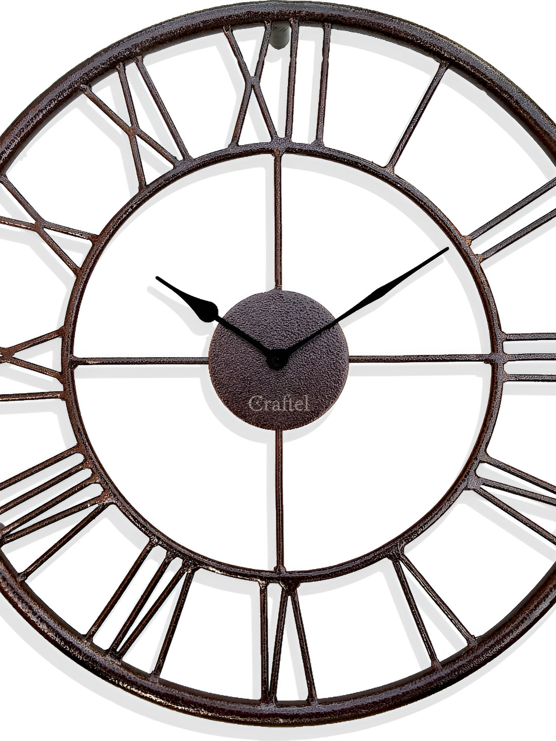 CRAFTEL Maroon Traditional Wall Clock