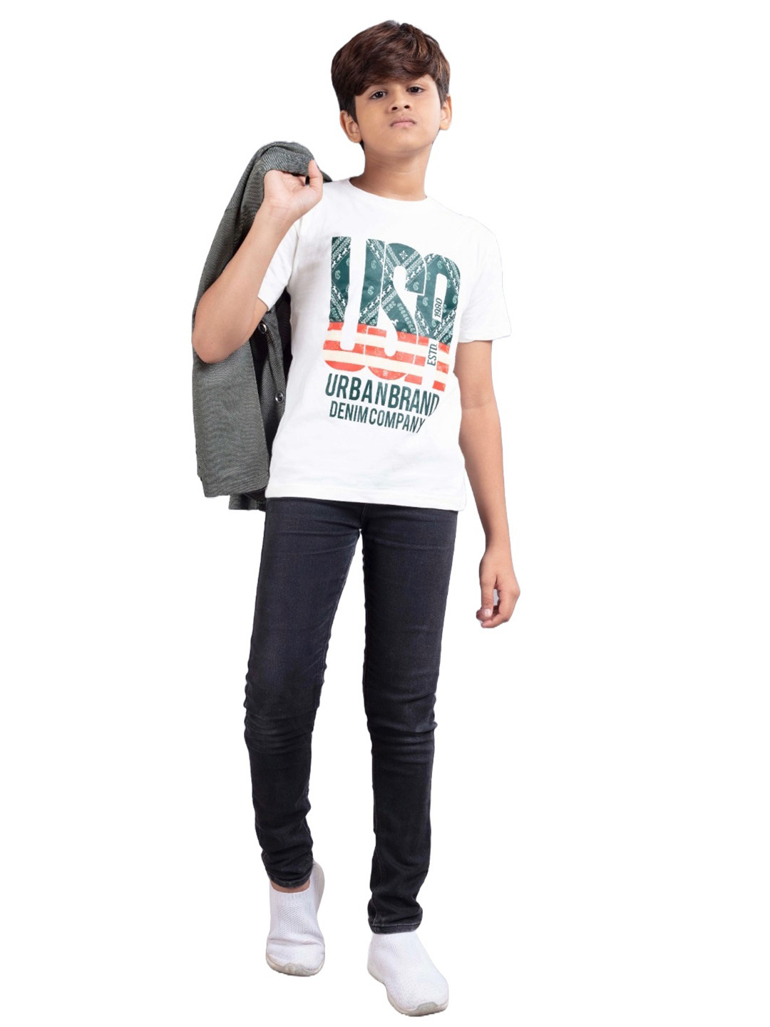 BAESD Cotton Shawl Collar Single-Breasted Blazer With T-Shirt