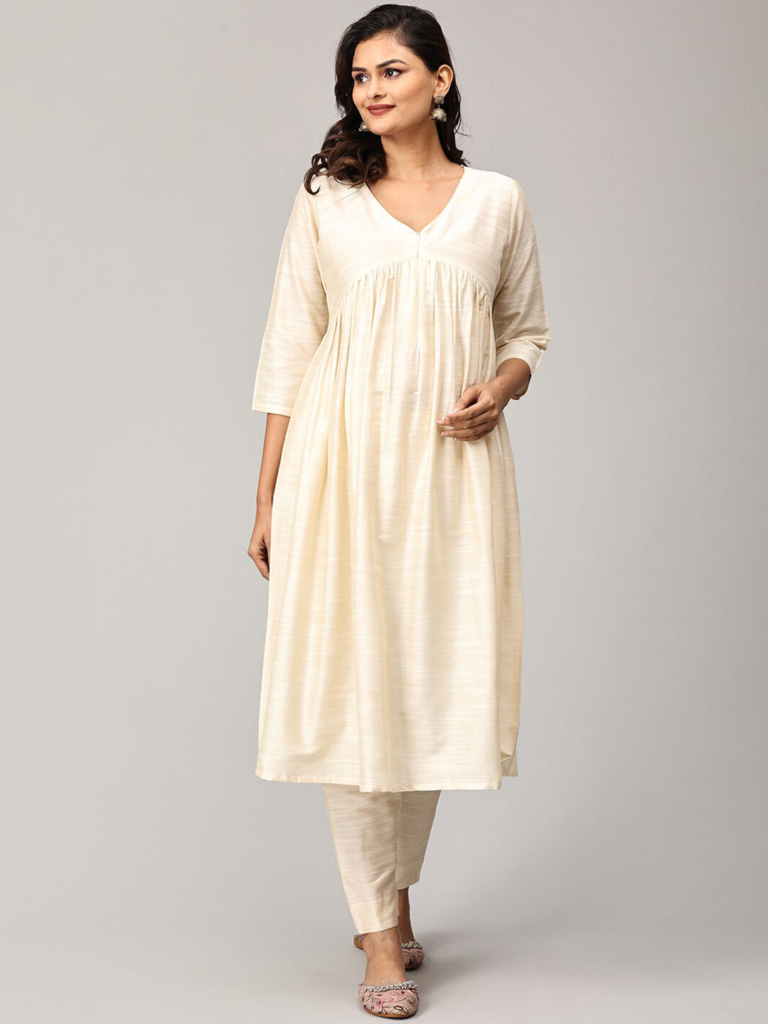 The Mom Store Maternity Empire Kurta With Trouser